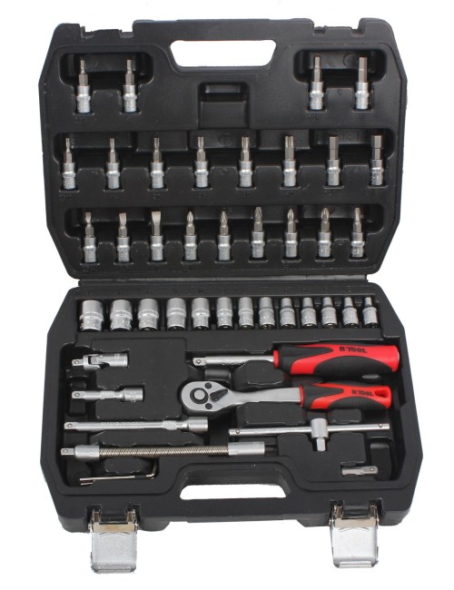 MALETÍN DE HERRAMIENTAS BTP46 - 46 PIEZAS EN MALETA DE PLÁSTICO