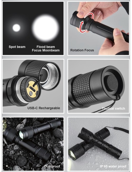 LINTERNA RECARGABLE MW LR1000 - 1000Lm