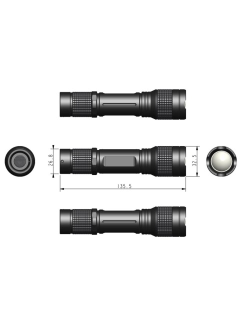 LINTERNA RECARGABLE MW LR1000 - 1000Lm