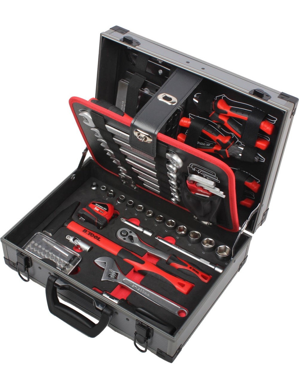 MALETÍN DE HERRAMIENTAS BTP92 - 92 PIEZAS EN MALETA DE ALUMINIO