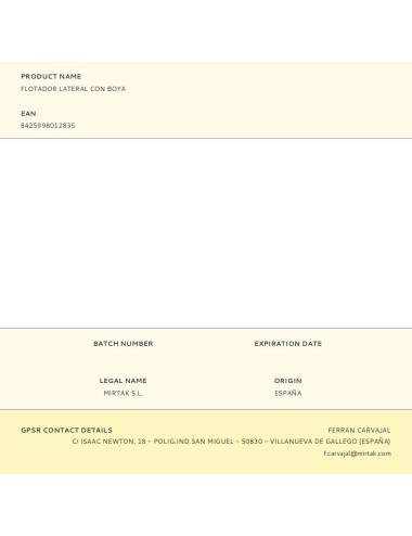 Flotador lateral con boya