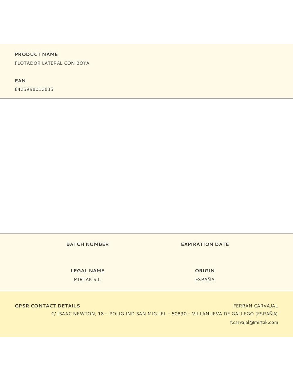 Flotador lateral con boya