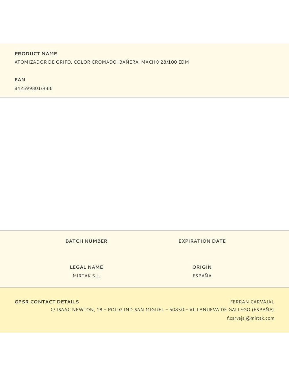 Atomizador de grifo. color cromado. bañera. macho 28/100