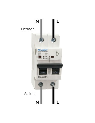 Magnetotermico revalco 1polo+neutro 10a