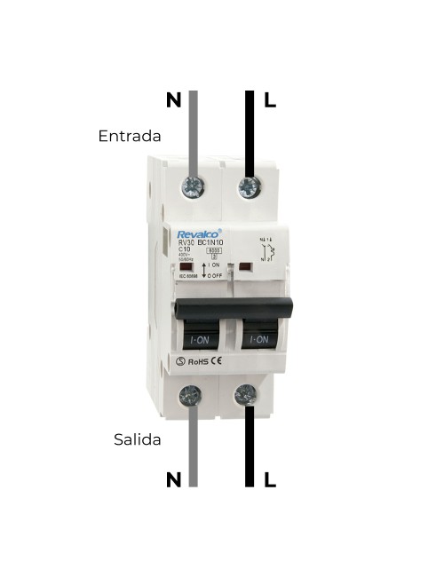 Magnetotermico revalco 1polo+neutro 25a