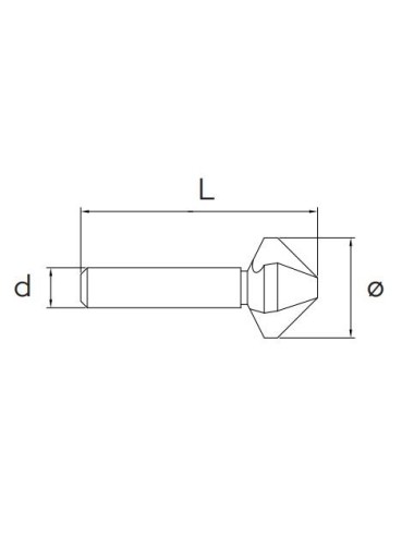 FRESA DE AVELLANAR HSS Ø7mm AVELLANADORES  HSS Z3 MM 7