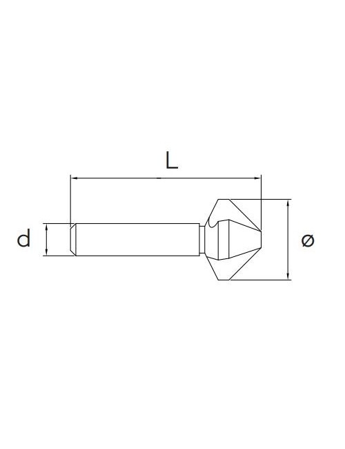 FRESA DE AVELLANAR HSS Ø7mm AVELLANADORES  HSS Z3 MM 7