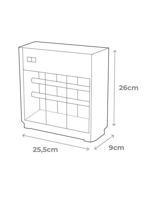 Mata insectos profesional eléctrico, cromo/negro, 2 x 6w 30 m 25,5 x 9 x 26 cm