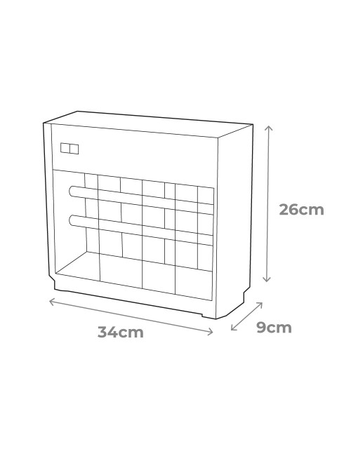 Mata insectos profesional eléctrico, cromo/negro, 2 x 8w 50 m 33 x 9 x 26 cm