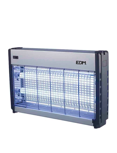 Mata insectos profesional eléctrico, cromo/negro, 2 x 15w 100 m 48 x 9 x 30 cm
