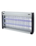 Mata insectos profesional eléctrico, cromo/negro, 2 x 20w 150 m 63,5 x 9 x 36 cm