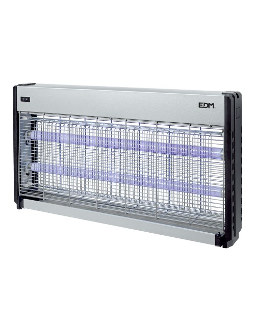 Mata insectos profesional eléctrico, cromo/negro, 2 x 20w 150 m 63,5 x 9 x 36 cm