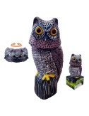 Buho con cabeza giratoria ahuyenta aves 20x38x16cm edm