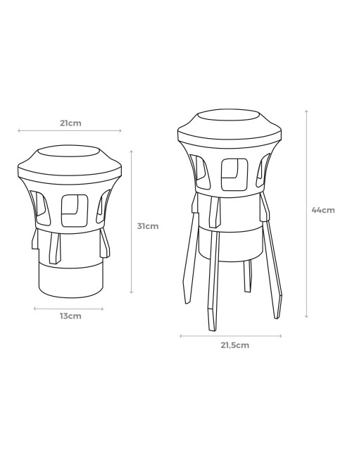 Mata insectos electrico 7w 100m edm
