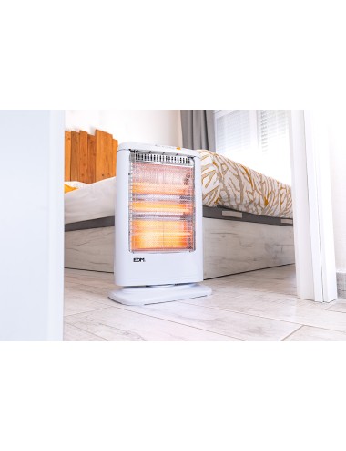 Estufa de cuarzo oscilante 400 / 800 / 1200 w modelo económico anti-vuelco