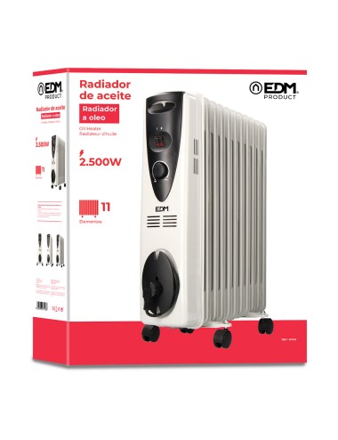 Radiador de aceite 2500 w con 11 elementos
