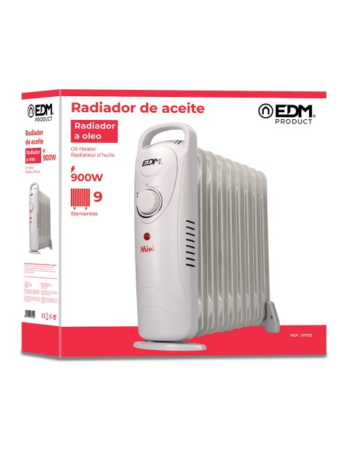Radiador de aceite 900 w con 9 elementos modelo junior