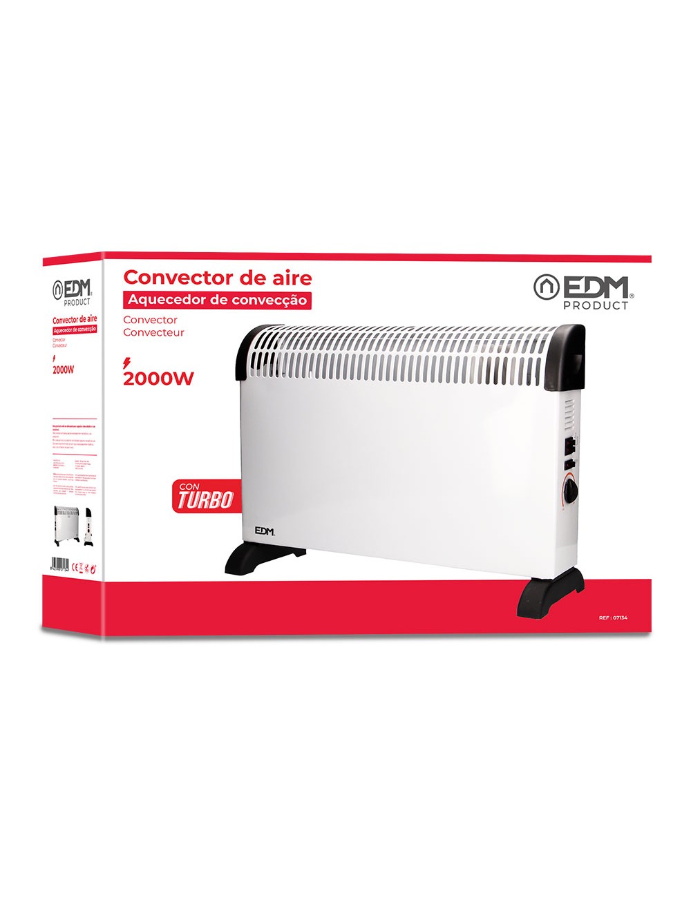 Convector de aire modelo turbo 2000 w