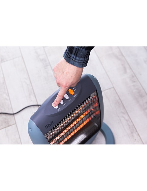 Estufa de cuarzo oscilante 400 / 800 / 1200 w anti-vuelco