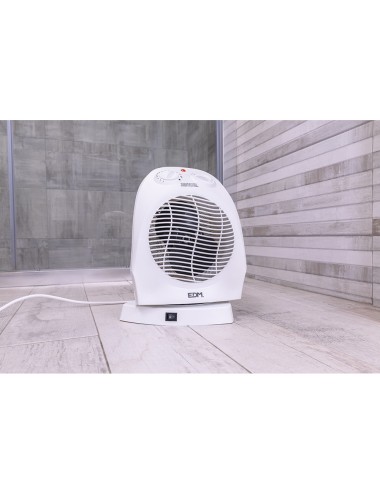 Calefactor compacto oscilante 1000 - 2000 w blanco