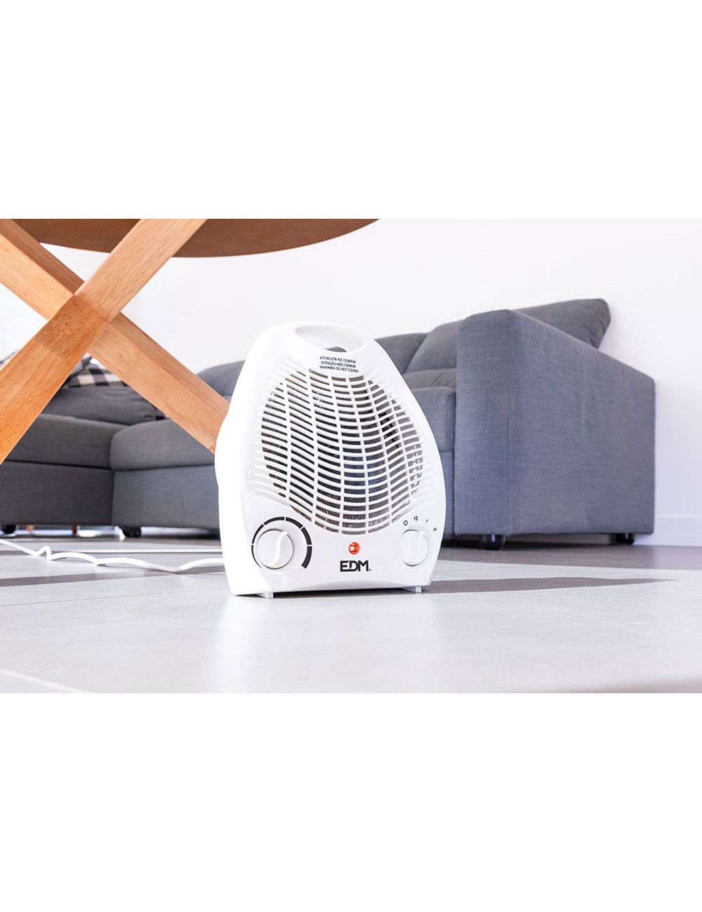 Calefactor compacto 1000 - 2000 w blanco