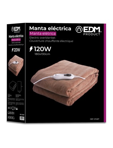 Manta eléctrica 120 w 180 x 130 cm