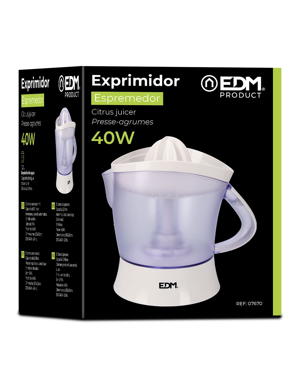 Exprimidor 40 w 1,2 l