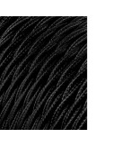 Carrete cable textil trenzado h03vv-f 2 x 0,75 mm negro, 25 m