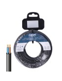Carrete manguera plana h05vvh2-f 2 x 1,00 mm negra, 15 m