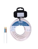 Carrete manguera plana h05vvh2-f 2 x 1,00 mm blanca, 15 m