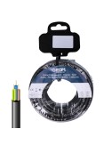 Carrete manguera tubular h05vv-f 3 g 1,00 mm negra, 50 m