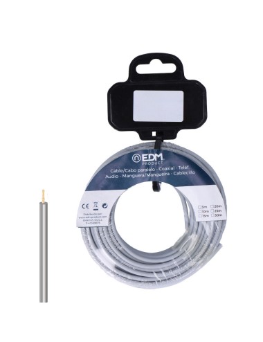 Carrete cablecillo h07z1-k 2,50 mm gris, 25 m