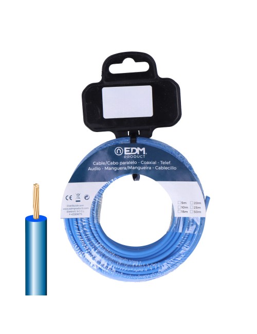 Carrete cablecillo h07z1-k 4,00 mm azul, 25 m