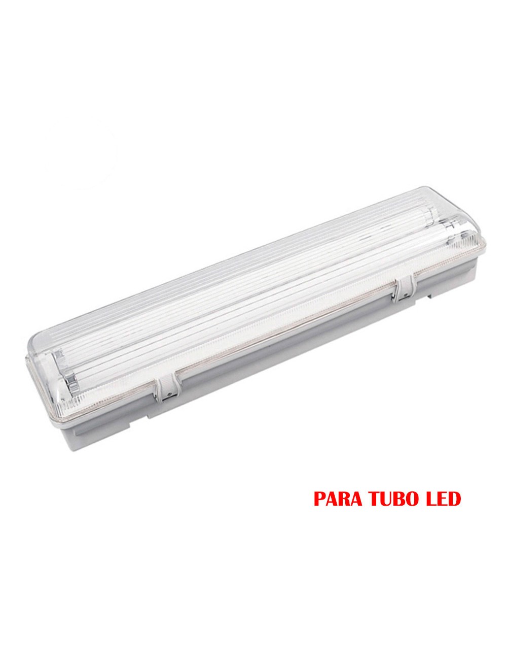 Pantalla fluorescente estanca para tubo de led 2 x 18 w (eq. 36 w) 220 v ip65 126 cm