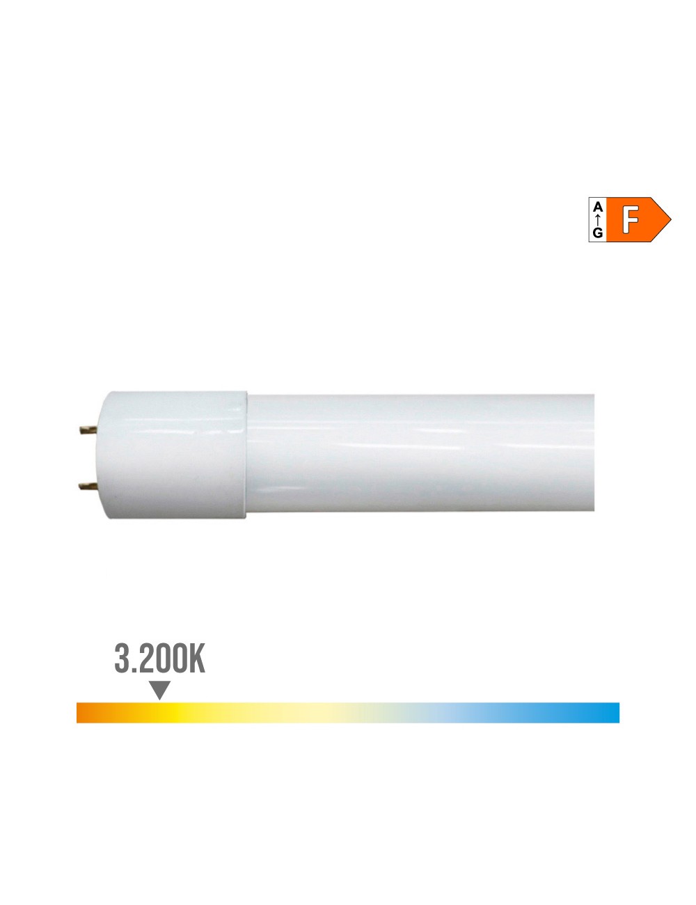 Tubo led t8 22 w 2310 lm 3200 k luz calida (eq.58w) ø2,6 x 150 cm