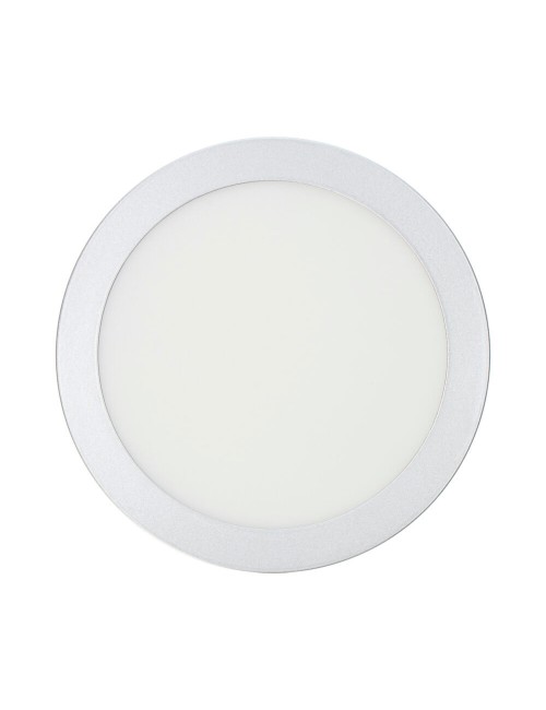 Downlight led superficie redondo cromado 20 w 1500 lm 4000 k luz dia ø 22 x 3,5 cm