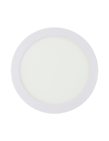 Downlight led superficie redondo blanco 20 w 1500 lm 6400 k luz fria ø22 x 3,5 cm