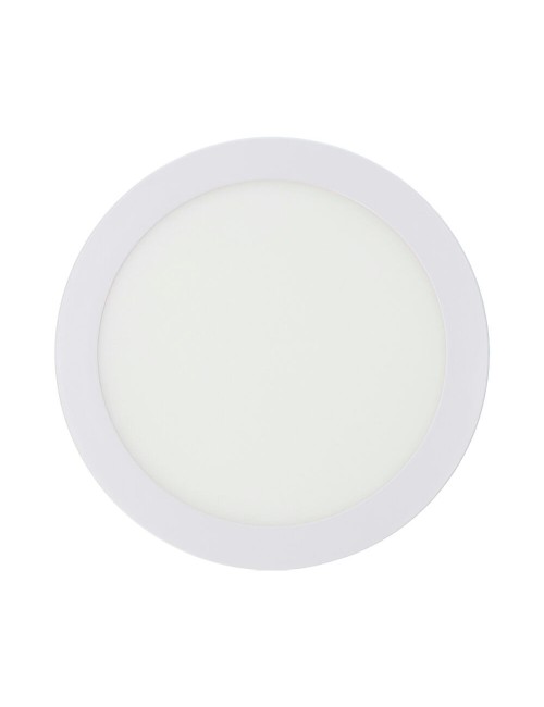 Downlight led superficie redondo blanco 20 w 1500 lm 6400 k luz fria ø22 x 3,5 cm
