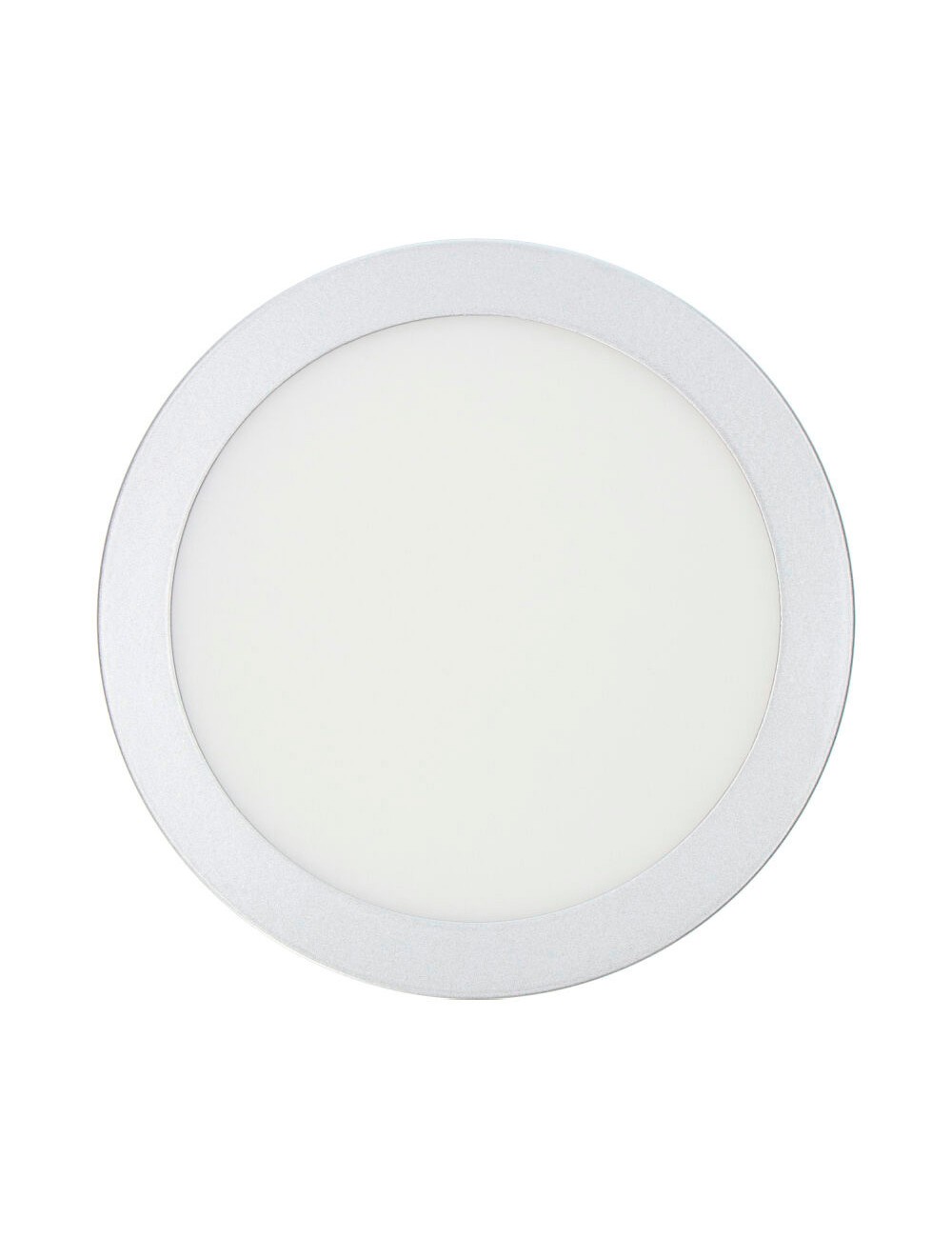 Downlight led superficie redondo cromado 20 w 1500 lm 6400 k luz fria ø 22 x 3 cm