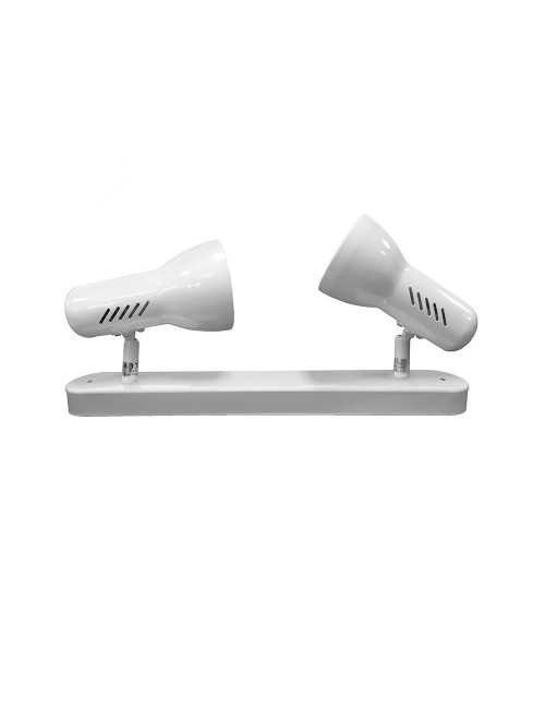 Foco 2 elementos modelo galaxy e27 60 w (bombilla no incluida) color blanco 37 x 8 x 13,7 cm