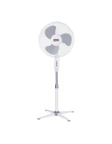 Ventilador de pie, blanco, potencia 45 w, db 60, aspas ø40 cm, altura regulable 105-125 cm