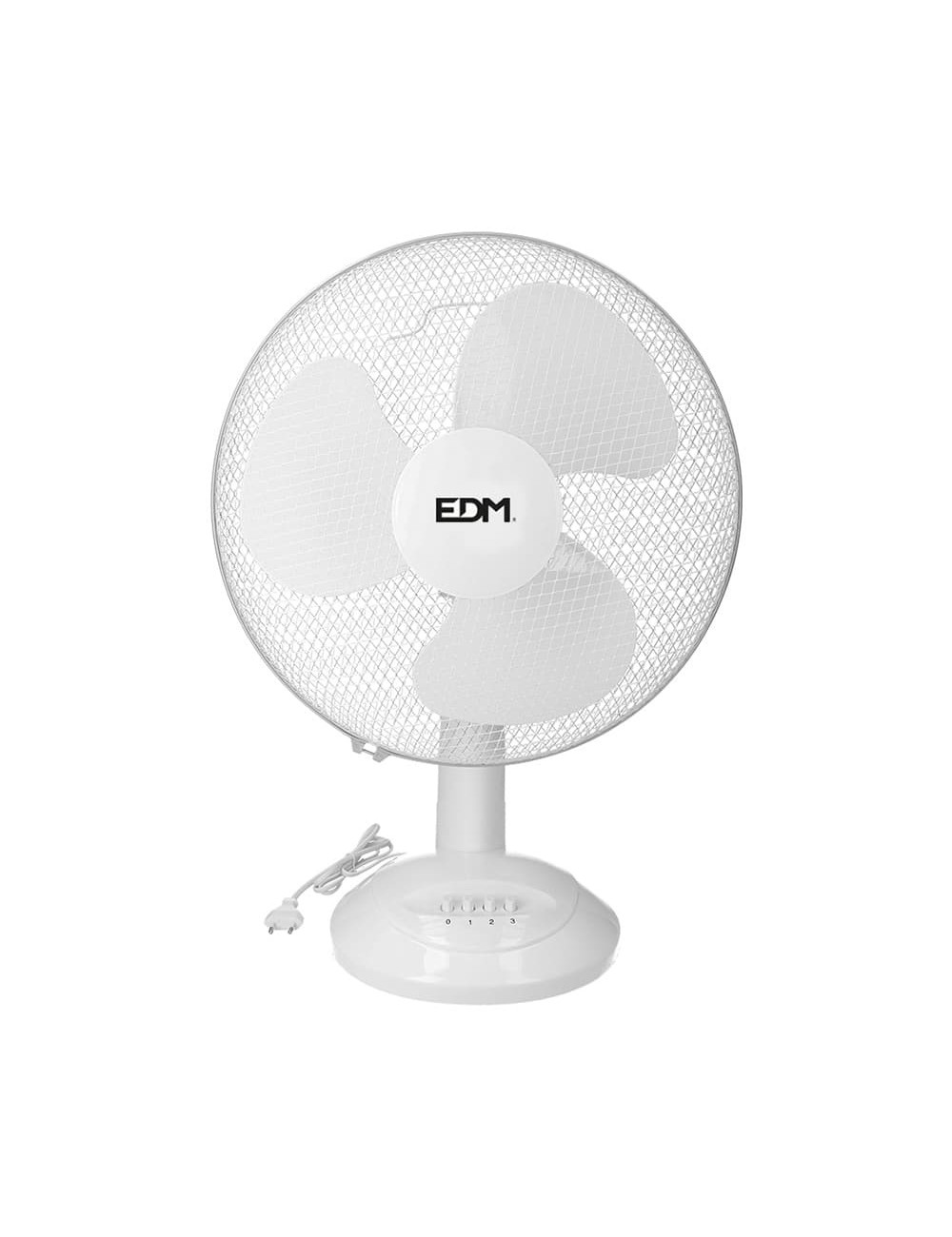 Ventilador de sobremesa. color blanco. potencia: 35w 53,4 db aspas: ø30 x 48 cm