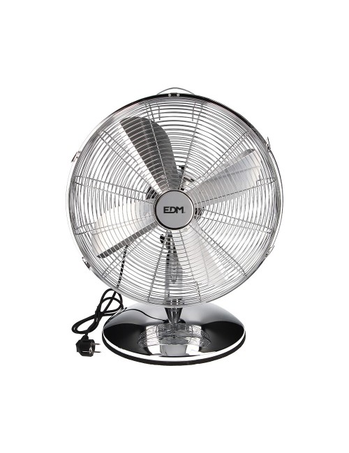 Ventilador de sobremesa. color cromado. potencia: 60w 61,7 db aspas: ø40 cm