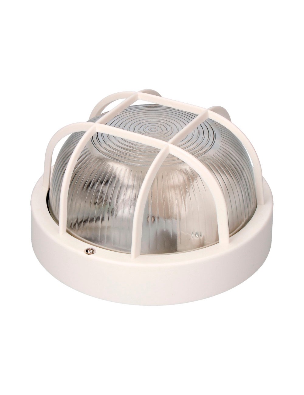 Aplique redondo modelo tarragona ip54 1 x e27 40 w ø18,5 x 10,4 cm, blanco