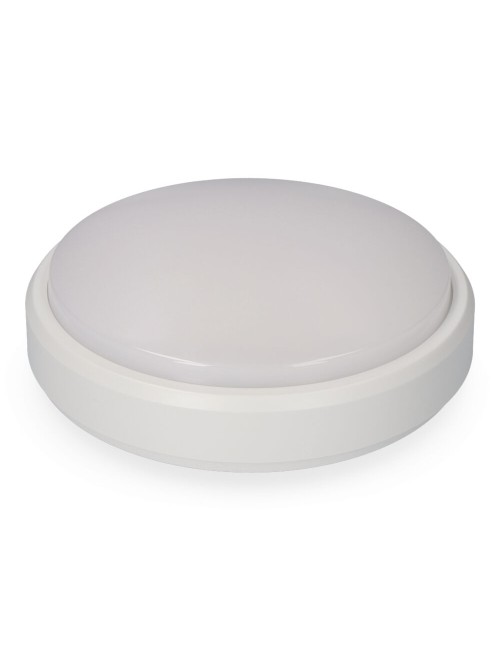 Aplique led circular 18 w 1950 lm 4000 k luz dia ip54 ø21 x 5,7 cm