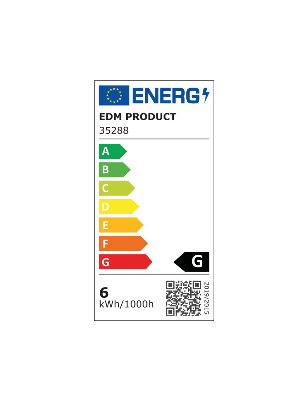 Bombilla dicroica led regulable gu10 6 w 500 lm 6400 k luz fría ø5 x 5,5 cm