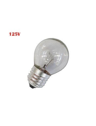 Bombilla incandescente esferica clara 60 w e27 125 v (solo uso industrial)