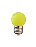 Bombilla esferica led e27 1 w 80 lm luz amarilla ø45 x 69 mm