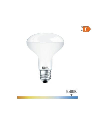 Bombilla reflectora led r80 e27 10 w 932 lm 6400 k luz fria ø8 x 11 cm