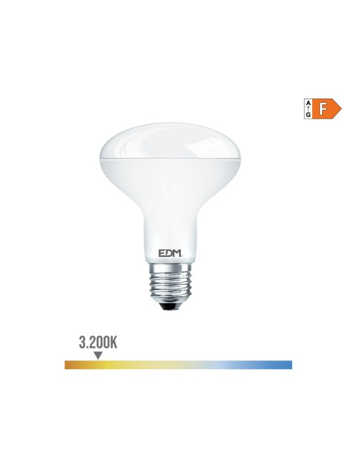 Bombilla reflectora led r80 e27 10 w 932 lm 3200 k luz calida ø8 x 11 cm
